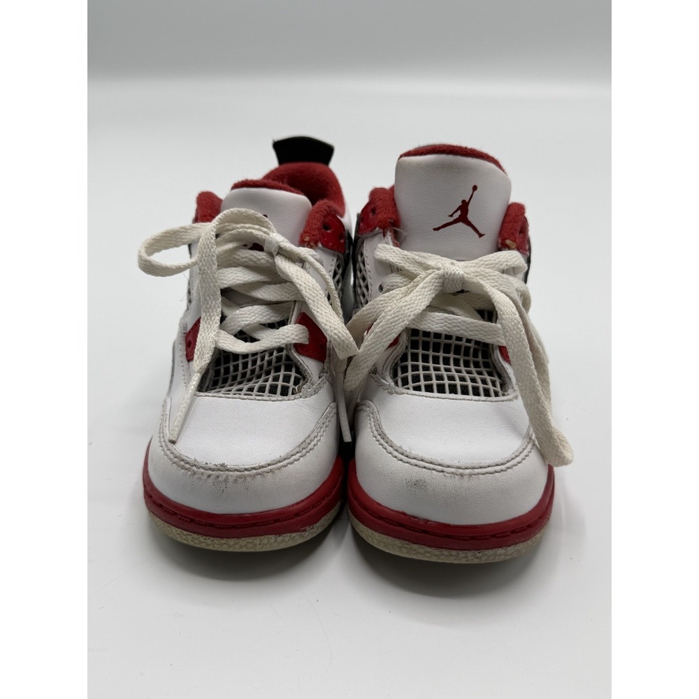 Jordan 4 Retro Fire Red 308500-110 Toddler Red White Size 6.5C No Box